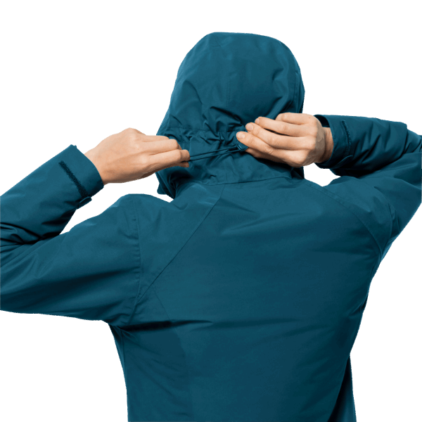 Collectie Blauwe Koraal Heidelstein Geïsoleerde Damesjas Jack Wolfskin