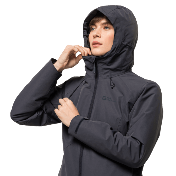 Heidelstein Geïsoleerde Jack Wolfskin Grafietcollecties Voor Dames