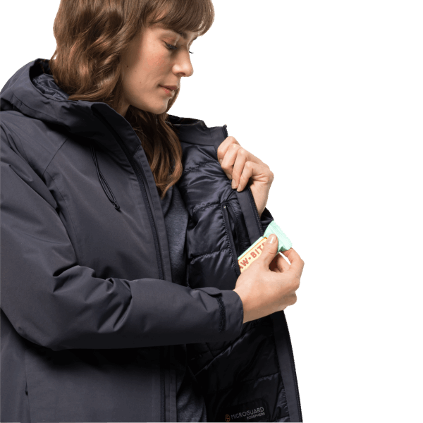 Heidelstein Geïsoleerde Jack Wolfskin Grafietcollecties Voor Dames