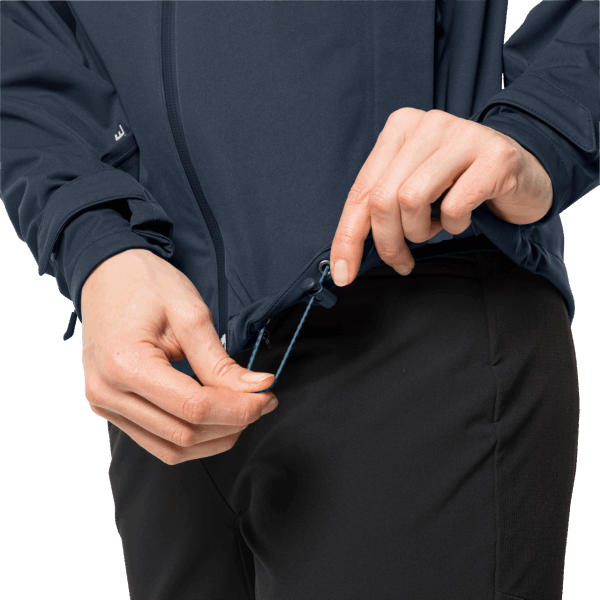 Dames Hoogste Piek Jas Nachtblauw Merk Jack Wolfskin