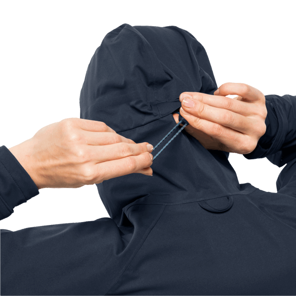 Dames Hoogste Piek Jas Nachtblauw Merk Jack Wolfskin