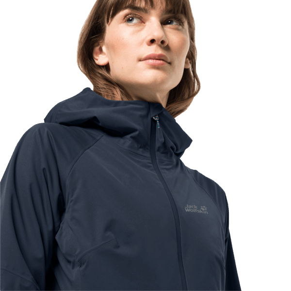 Dames Hoogste Piek Jas Nachtblauw Merk Jack Wolfskin