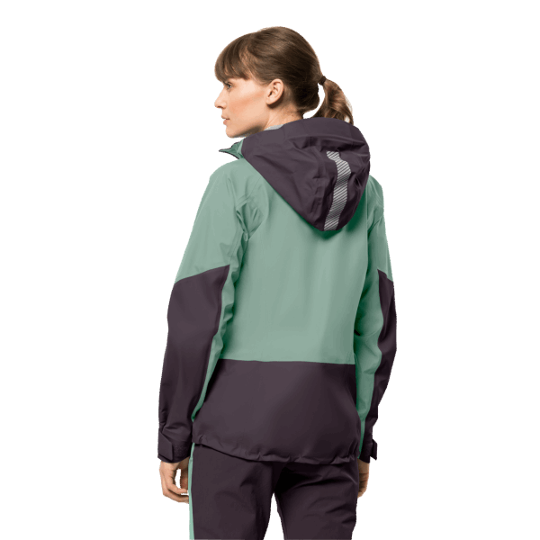 Jack Wolfskin Granietgroen Warm Dames Alpspitze 3l Jack