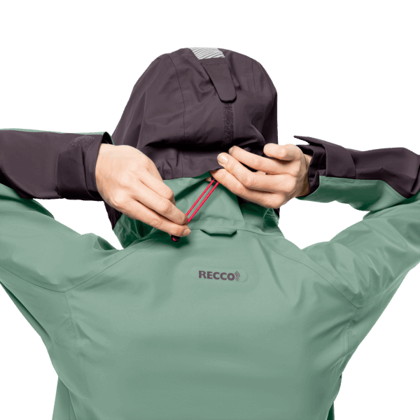 Jack Wolfskin Granietgroen Warm Dames Alpspitze 3l Jack