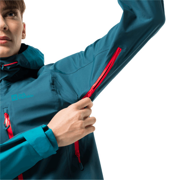 Jack Wolfskin Blauwkoraal Damesjack Alpspitze 3l Best