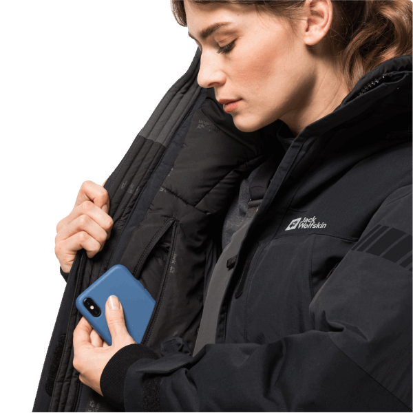 Jack Wolfskin Nieuwe Damesparka Uit De 1995-serie, Zwart