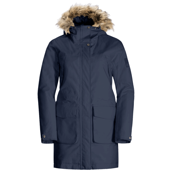 Jack Wolfskin Fashion Night Blue Winterfrost Geïsoleerde Damesparka