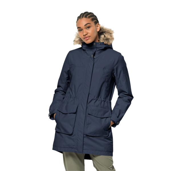 Jack Wolfskin Fashion Night Blue Winterfrost Geïsoleerde Damesparka