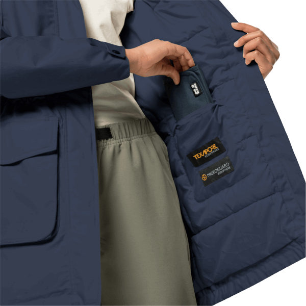 Jack Wolfskin Fashion Night Blue Winterfrost Geïsoleerde Damesparka