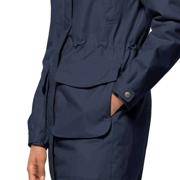 Jack Wolfskin Fashion Night Blue Winterfrost Geïsoleerde Damesparka