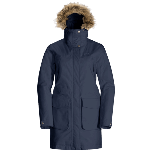 Jack Wolfskin Fashion Night Blue Winterfrost Geïsoleerde Damesparka