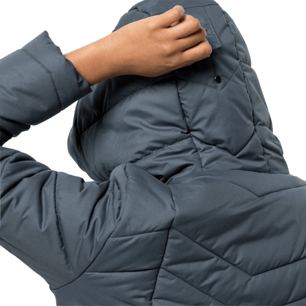 Leisteenblauwe Jack Wolfskin Kyoto Jas Voor Dames Origins