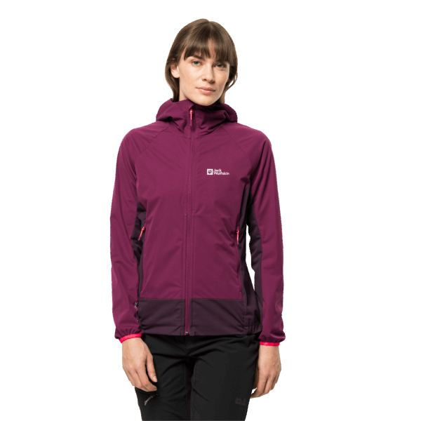 Wild Berry Damesjack Met Capuchon, Eagle Peak Ii, Origineel Wolfskin