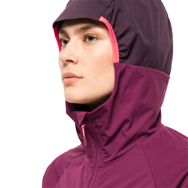Wild Berry Damesjack Met Capuchon, Eagle Peak Ii, Origineel Wolfskin