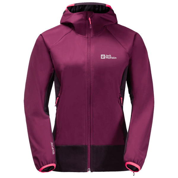 Wild Berry Damesjack Met Capuchon, Eagle Peak Ii, Origineel Wolfskin