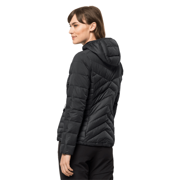 Zwarte Damestundra-donshoodie Hot Jack Wolfskin