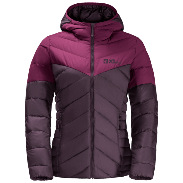 Nieuwe Tundra Donzen Hoody Grapevine Jack Wolfskin Voor Dames