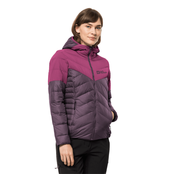 Nieuwe Tundra Donzen Hoody Grapevine Jack Wolfskin Voor Dames