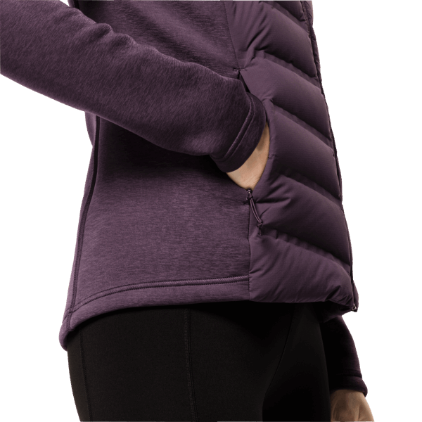Jack Wolfskin Tasman-donshybride Voor Dames Van Wijnstokoorsprong