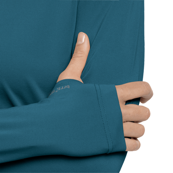 Jack Wolfskin Tasman Dames Longsleeve Origins Blue Coral