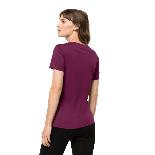 Tech T Jack Wolfskin Voor Dames Van Het Merk Wild Berry