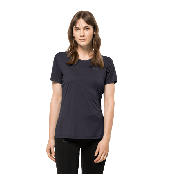 Dames Tech T Jack Wolfskin Grafiet Merken