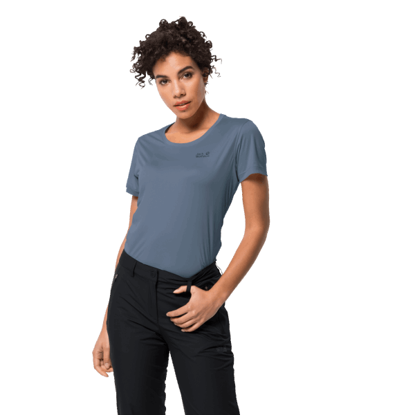 Tech T Frost Blue Beste Jack Wolfskin Voor Dames