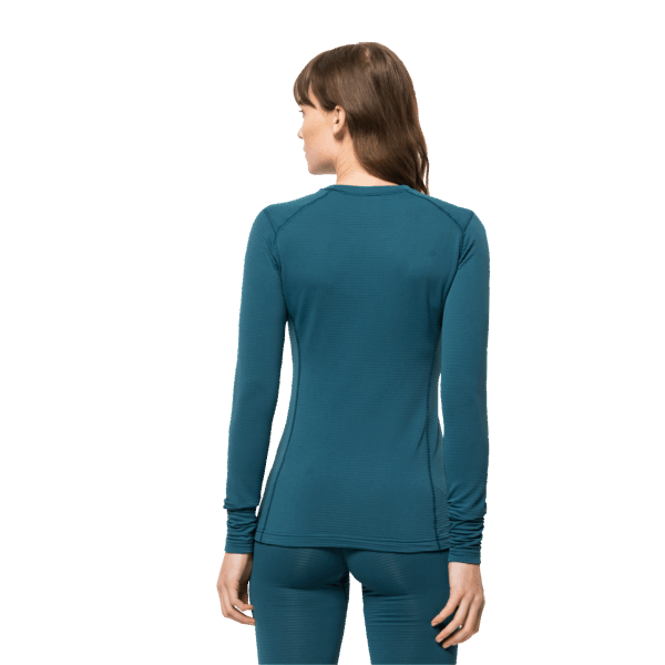 Jack Wolfskin Origin Dames Oneindig L/s Blauw Koraal