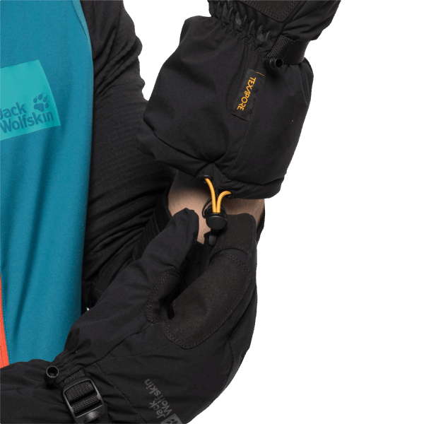 Jack Wolfskin Texapore Grote Witte Handschoen Merken Zwart