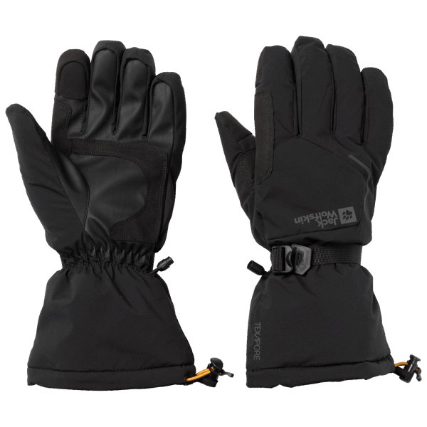 Jack Wolfskin Texapore Grote Witte Handschoen Merken Zwart