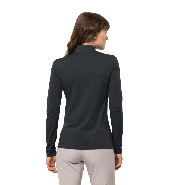 Zwarte Sky Thermal Half-zip Collectie Jack Wolfskin Voor Dames