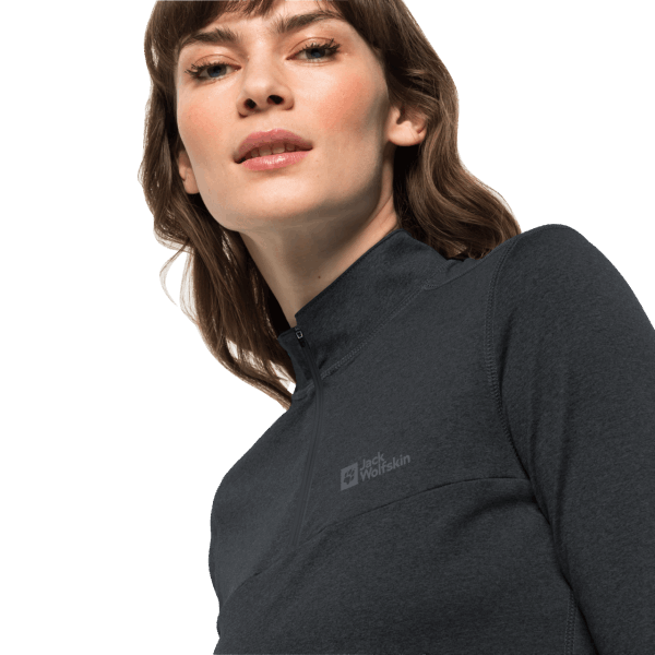 Zwarte Sky Thermal Half-zip Collectie Jack Wolfskin Voor Dames