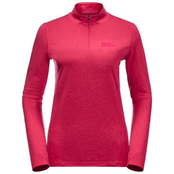 Origin Dames Sky Thermal Halve Rits Cranberry Jack Wolfskin