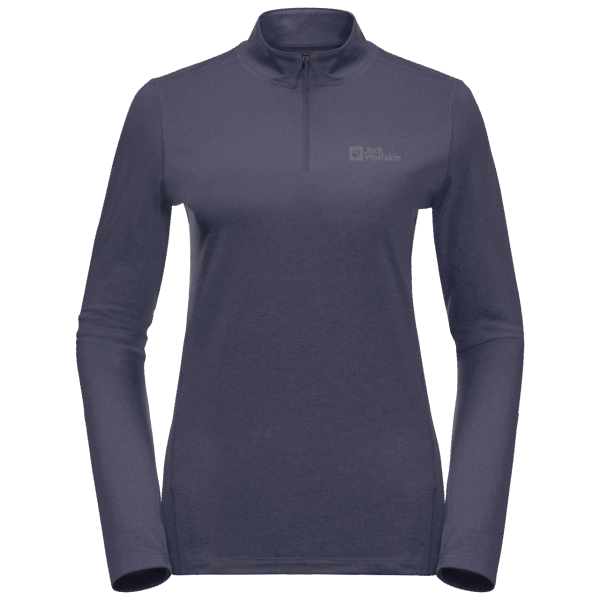 Origins Jack Wolfskin Grafiet Dames Sky Thermische Halve Rits