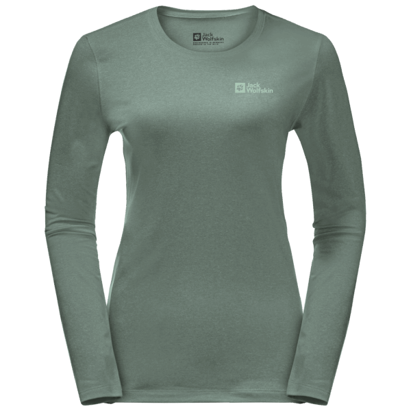 Brand Jack Wolfskin Dames Sky Thermal Longsleeve Hedge Groen