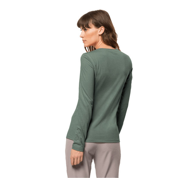 Brand Jack Wolfskin Dames Sky Thermal Longsleeve Hedge Groen
