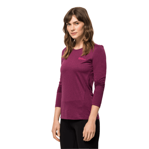 Originele Wild Berry Sky Thermal Jack Met Lange Mouwen Voor Dames Van Wolfskin
