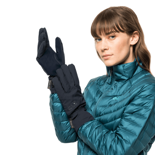 Jack Wolfskin Merk Stormlock Highloft Handschoen Nachtblauw