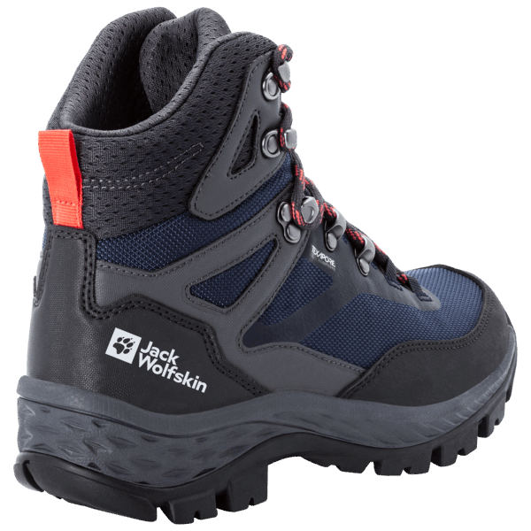 Jack Wolfskin Brands Blue-coral Dames Rebellie Gids Texapore Mid