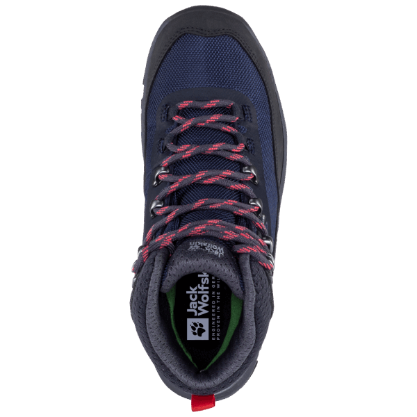 Jack Wolfskin Brands Blue-coral Dames Rebellie Gids Texapore Mid