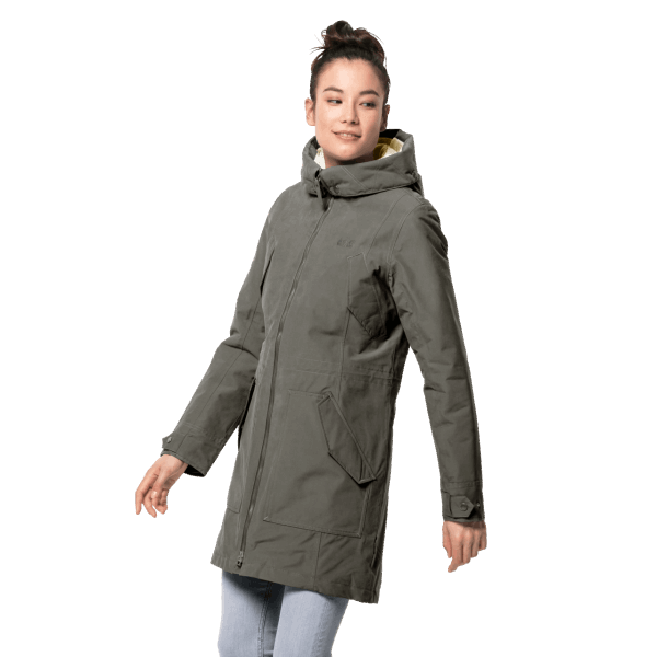 Merk Rocky Point Parka Druivenblad Jack Wolfskin