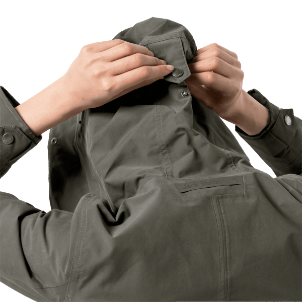 Merk Rocky Point Parka Druivenblad Jack Wolfskin