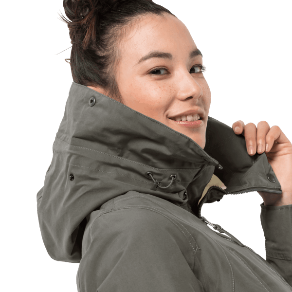 Merk Rocky Point Parka Druivenblad Jack Wolfskin
