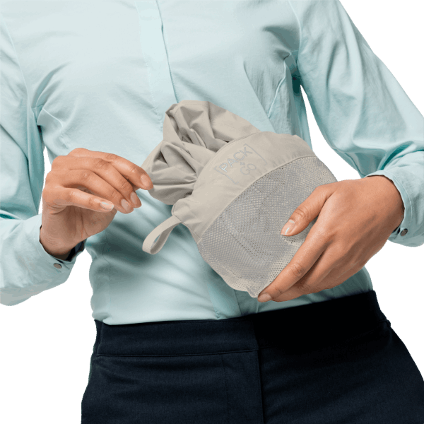 Hete Stoffige Grijze Jack Wolfskin Jwp-shell Voor Dames