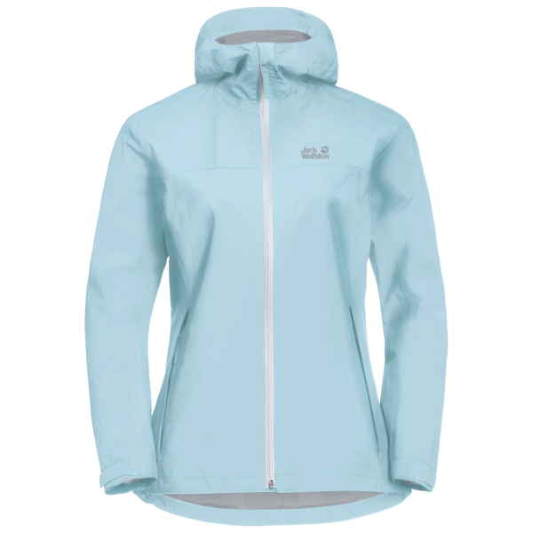Dames Jwp Shell Jack Wolfskin Frosted Blauw Nieuw