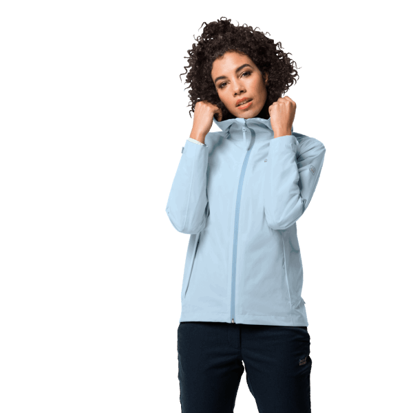 Jwp Shell Crystal Blue Jack Wolfskin-collectie Voor Dames