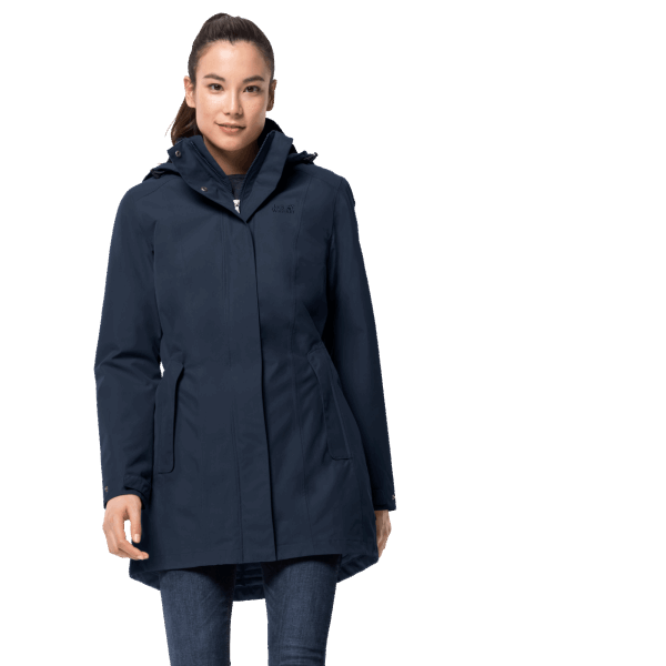 Jack Wolfskin Nachtblauwe Merk Madison Avenue Jas