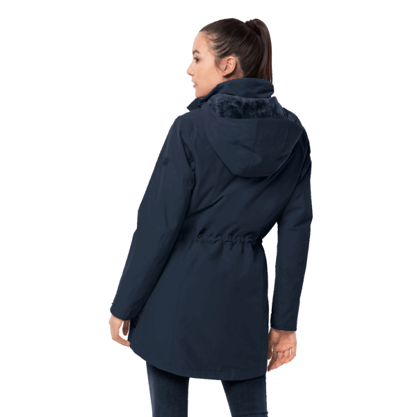 Jack Wolfskin Nachtblauwe Merk Madison Avenue Jas