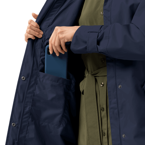 Jack Wolfskin Hete Nachtblauwe Kimberley Jas