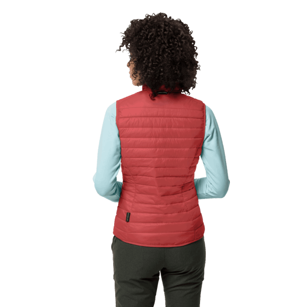 Jack Wolfskin Dames Jwp Vest Nieuw Koraalrood
